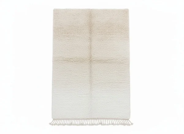 Luxury White Beni Ourain Rug for modern living room